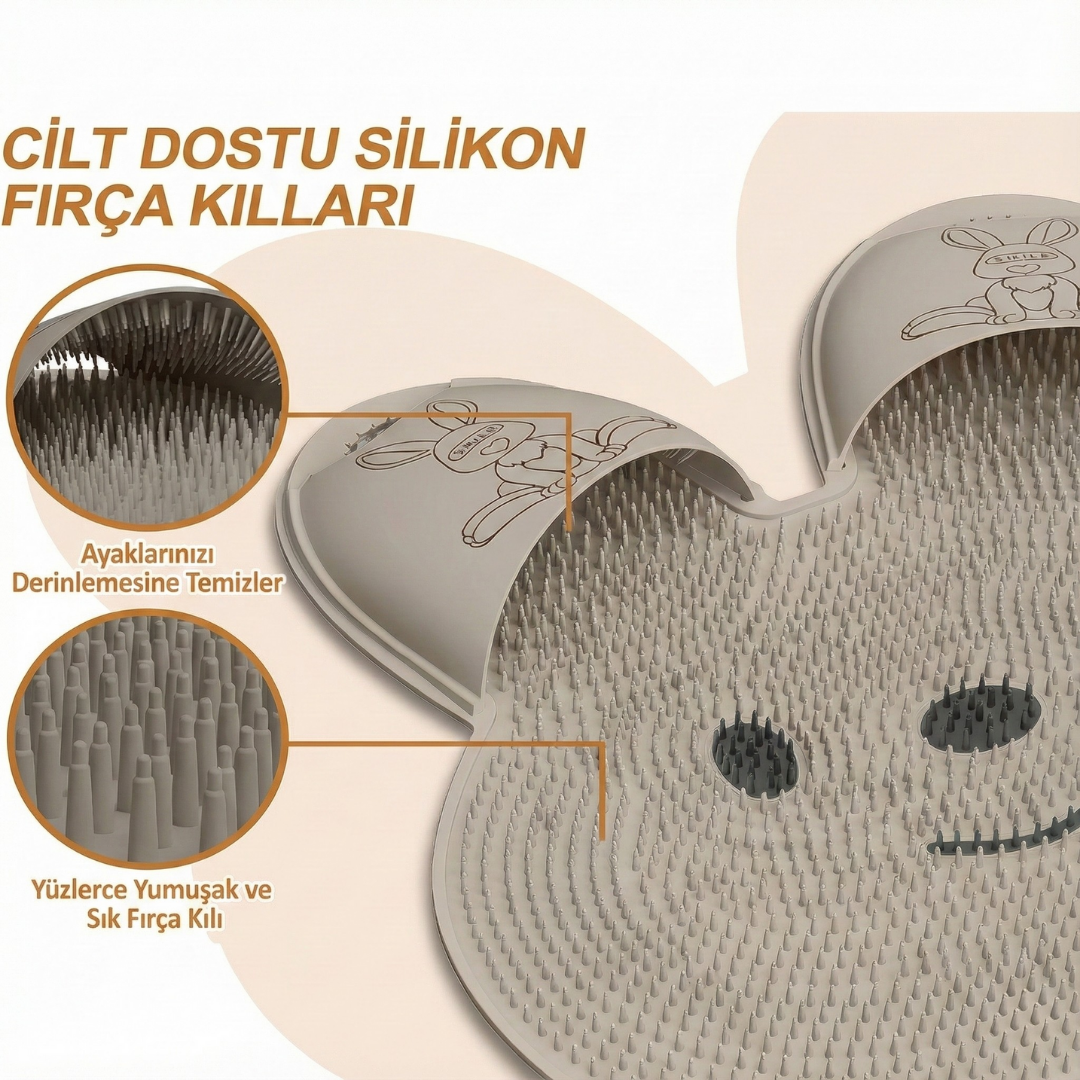 Aqua Rabbit Ayak Yıkama ve Masaj Matı Nano Mikro Doku